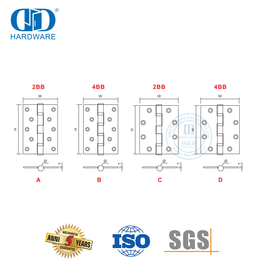 Guide des charnières de porte de stade pour les sites commerciaux