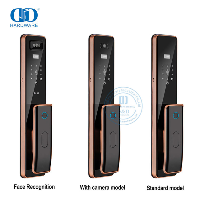 Capture à distance Wifi de luxe avec clé de caméra, empreinte digitale, porte intelligente Lock-DDEL011