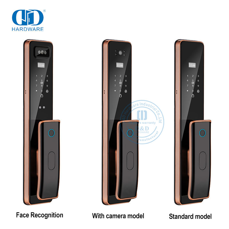 Capture à distance Wifi de luxe avec clé de caméra, empreinte digitale, porte intelligente Lock-DDEL011