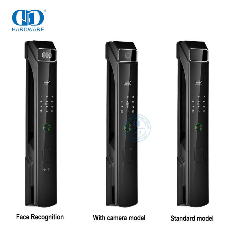 Carte numérique sécurité coffre-fort électronique empreinte digitale télécommande serrure de porte intelligente avec caméra et Audio-DDEL023