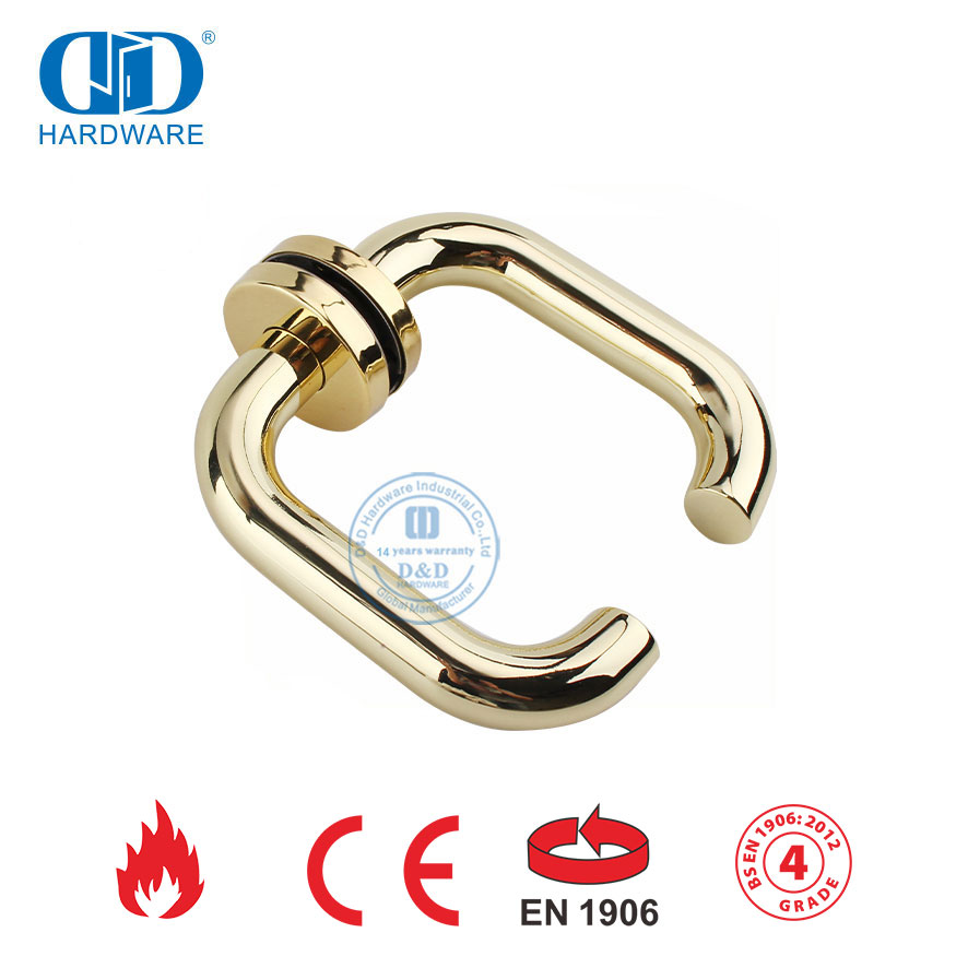 Poignée à levier en acier inoxydable 304 BS EN 1906 pour porte en bois-DDTH001-PVD