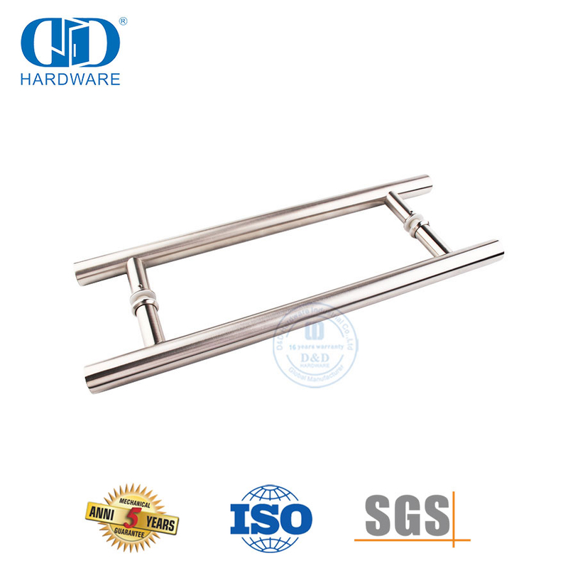Poignée de traction de porte en verre en acier inoxydable, fournisseur professionnel de la Chine pour portes d'entrée-DDPH001-D-SSS