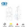 Charnière de porte cachée 3D EN1935 pour bâtiment commercial-DDCH008-G40