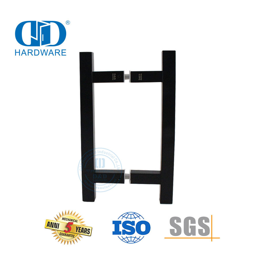 Brilliance Poignée de traction simple et moderne en acier inoxydable pour porte en verre de salle de bain-DDPH016-A Φ25-MB