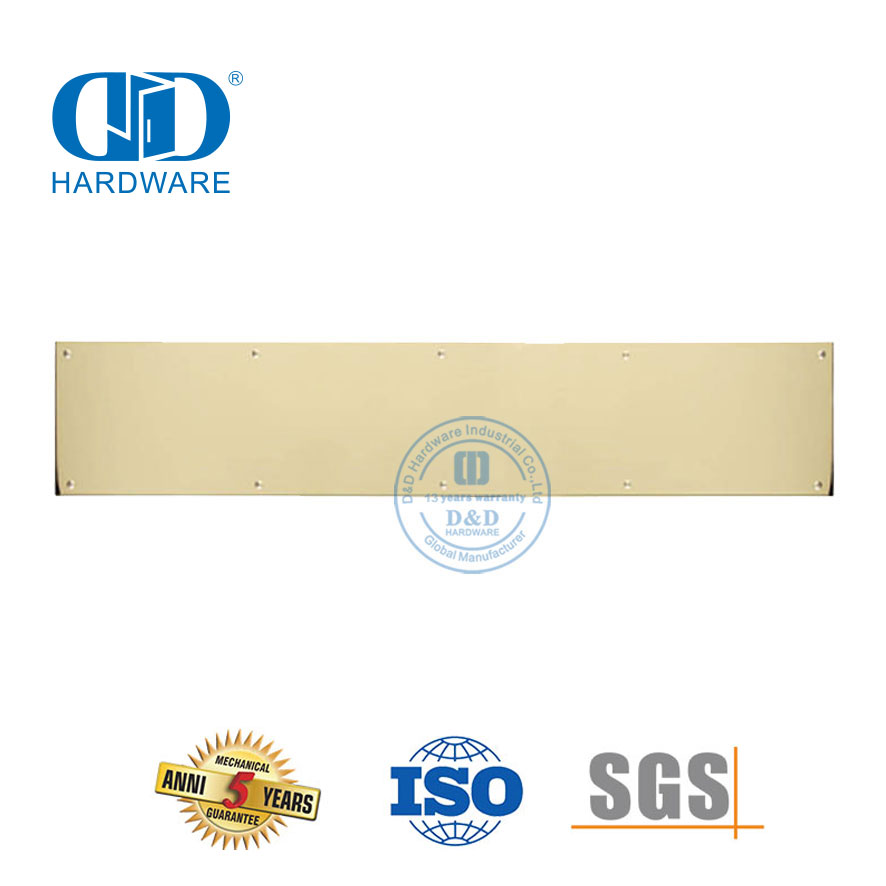 Haute qualité en acier inoxydable différentes positions utilisation fond de protection intérieur extérieur porte coup de pied Plate-DDKP001