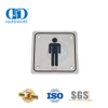 Panneau suspendu de Signature de feu en acier inoxydable, plaque de signalisation pour salle de bain et toilettes masculines, Plate-DDSP001