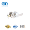 Serrure à bouton verrouillable à levier de raccords résidentiels tubulaires de cylindre en alliage de zinc de haute qualité robuste pour porte d'entrée-DDLK017