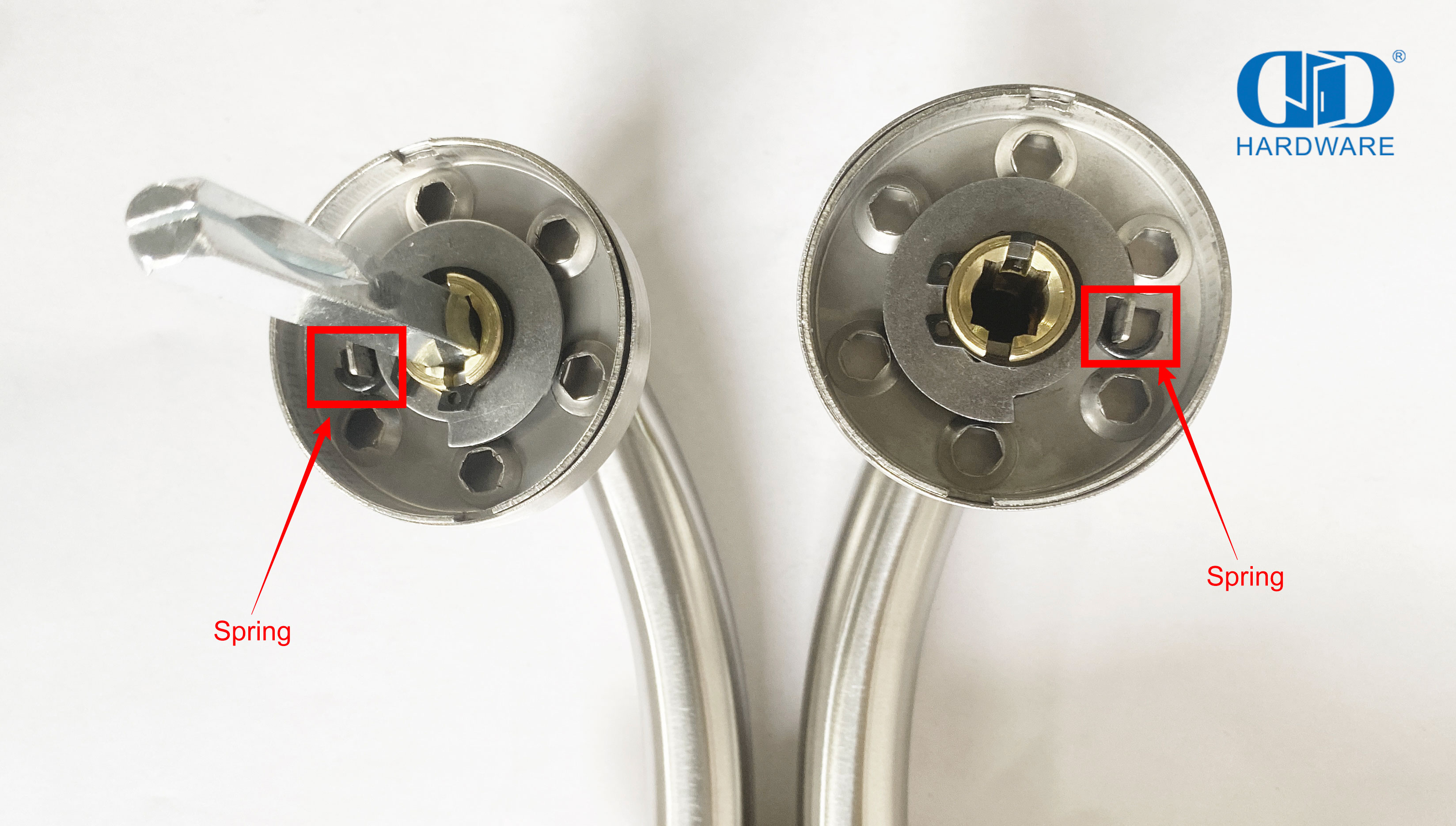 Poign&eacute;e de levier de porte en m&eacute;tal