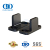 Quincaillerie de porte de grange à double porte noire en acier inoxydable, bas de porte, plancher Guide-DDBD085
