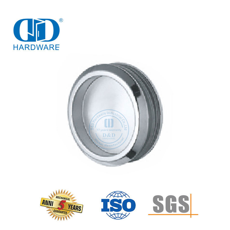 Bouton de cabine de douche en acier inoxydable, forme ronde, poignée de porte coulissante de douche en verre, Knob-DDSL001-1