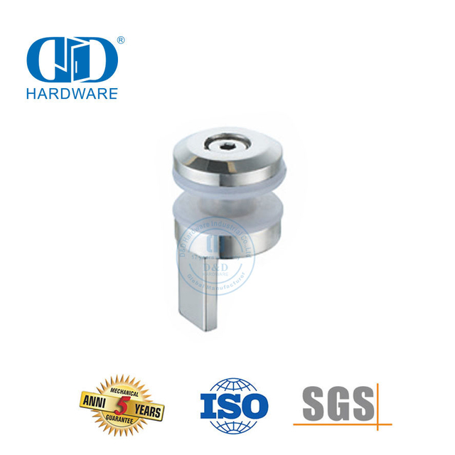 Raccord de verre en acier inoxydable, dispositif anti-saut, accessoire de meubles-DDSL001-3