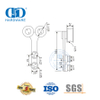 Cintre de porte coulissante en acier inoxydable, ensemble d'accessoires en verre, accessoires de salle de bains, raccord en verre pour Bathroom-DDGS100