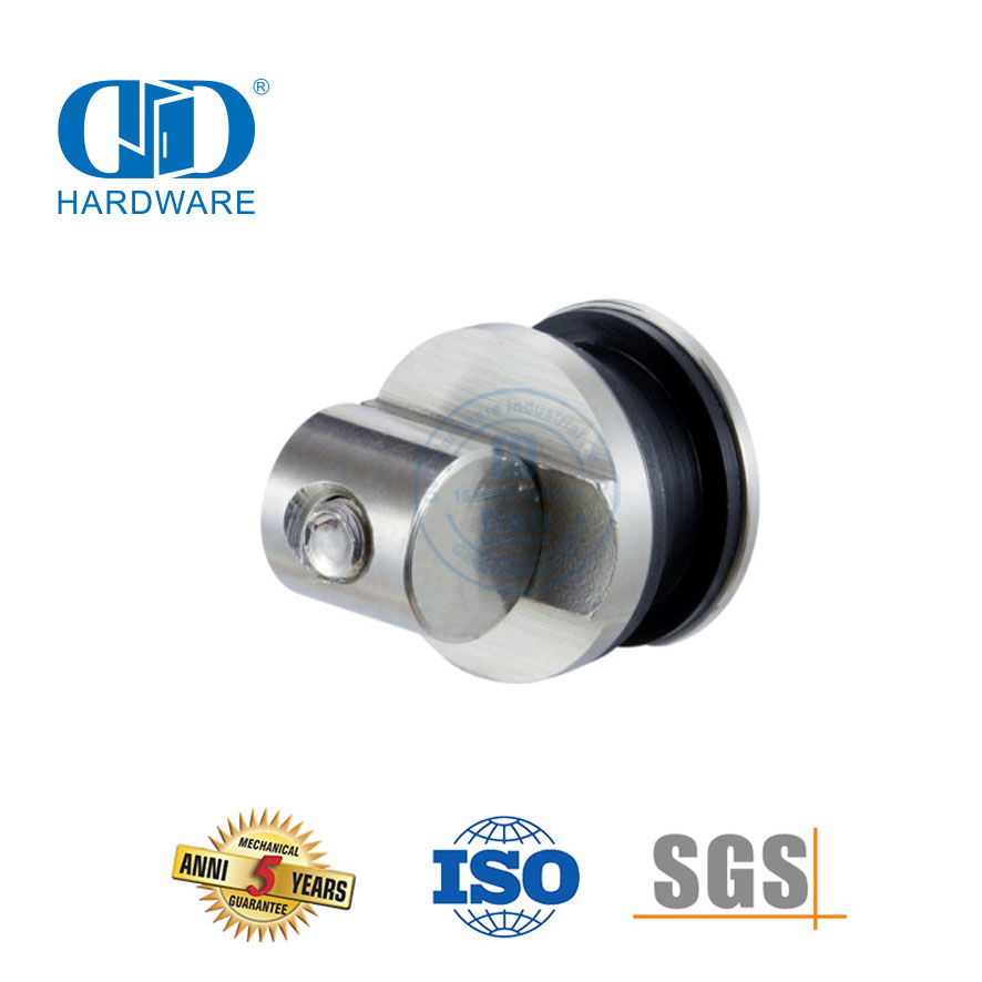 Support de verre à Tube, raccord en verre en acier inoxydable, quincaillerie de porte, accessoires de salle de bains pour Door-DDGS114 coulissante