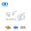 Ensemble d'accessoires en verre en acier inoxydable, porte coulissante suspendue, rouleau de porte de douche pour salle de bain Door-DDGS112