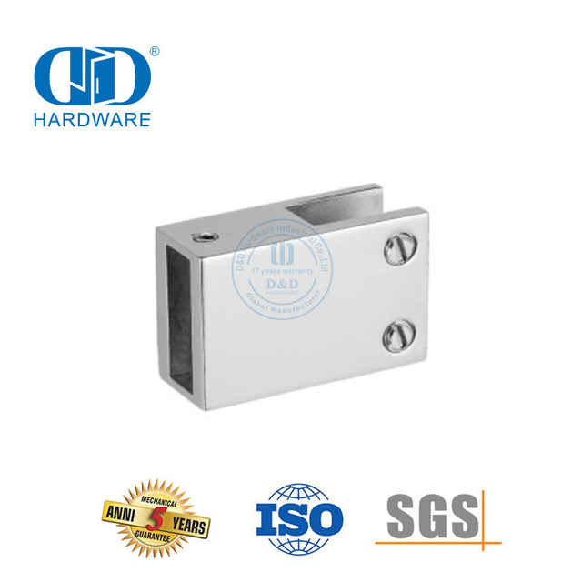 Cloisons de cabine de douche en acier inoxydable, panneau de douche en verre sans cadre, barre de Support Connector-DDSC012