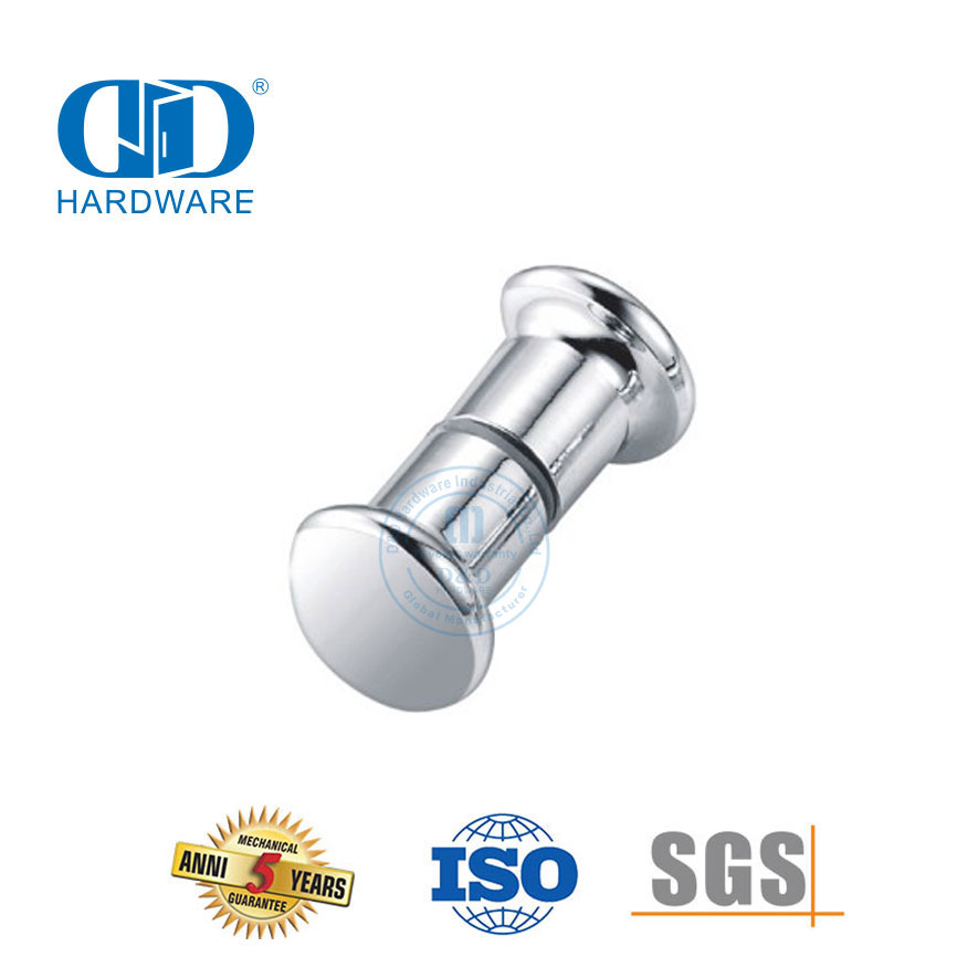 Bouton de poignée de porte pour cabine de douche en acier inoxydable chromé, fabricant chinois pour Bathroom-DDSK006