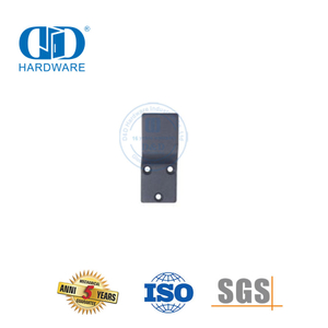 Système de couleur noire en acier inoxydable, quincaillerie de porte de grange, protection de serrure à Double porte, matériel de porte en bois-DDBD128