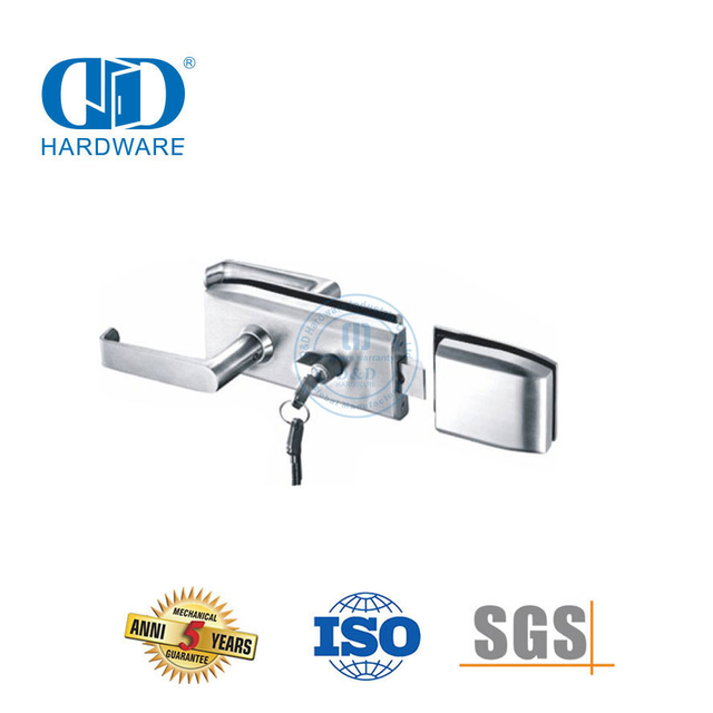 Serrure de poignée de serrure de porte de matériel de correction de verre d'acier inoxydable de haute sécurité pour l'école de bureau-DDGL002