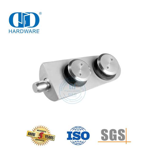 Systèmes de pivot de porte en verre en acier inoxydable, quincaillerie pour porte coulissante, Pivot-DDGP013 de porte inférieure