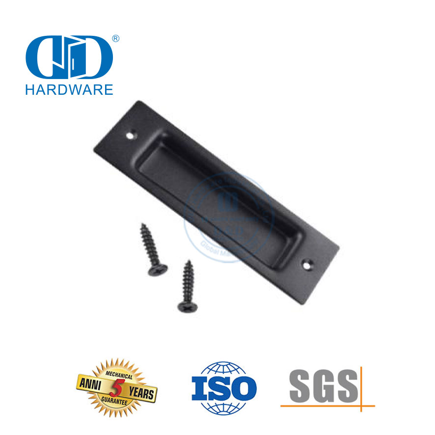 Accessoires de poignée de porte de plaque arrière en acier inoxydable, quincaillerie coulissante de grange, cuisine moderne, porte principale, poignées affleurantes de meubles-DDBD108