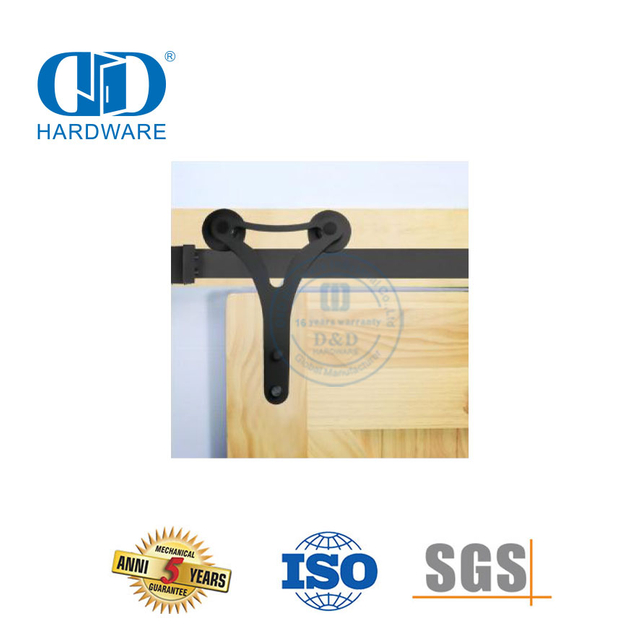 Quincaillerie de porte de grange bi-pliante en acier inoxydable, accessoire de quincaillerie de porte, rouleau de porte Hardware-DDBD009