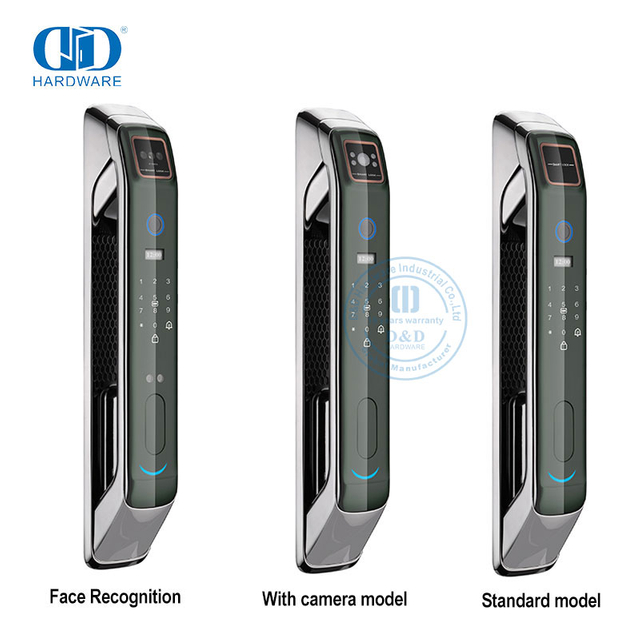 Caméra WiFi, moniteur Audio et Capture d'image, serrure de porte automatique à reconnaissance d'empreintes digitales/paume/visage-DDEL008