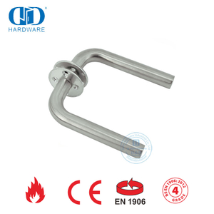 Poignée de porte à levier SUS 304 sans ressort EN 1906 Grade 4-DDTH002-SSS