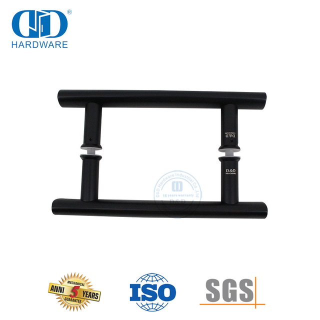 Poignée de traction de porte intérieure double face pour porte coulissante en verre commerciale-DDPH001-A Φ25-MB