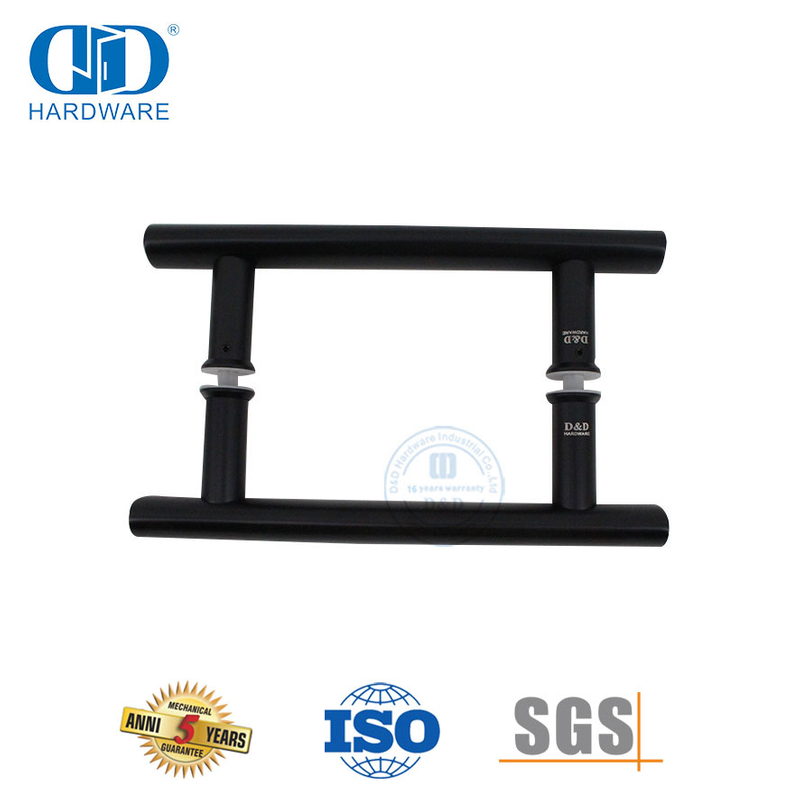 Poignée de traction de porte intérieure double face pour porte coulissante en verre commerciale-DDPH001-A Φ25-MB