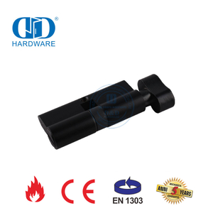 Cylindre de toilette de salle de bains noir mat EN 1303 pour porte de maison-DDLC007-70mm-MB