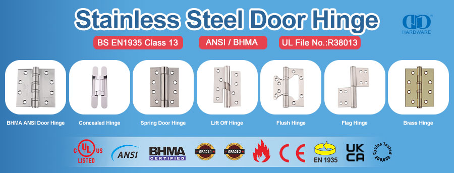 SS304 Hinge de porte