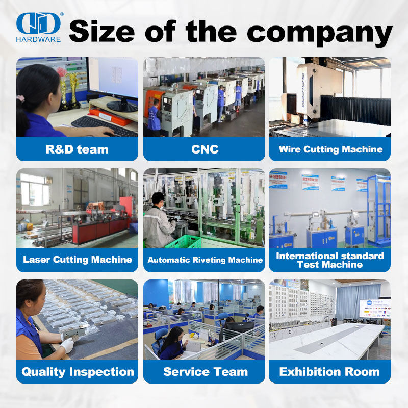 Charnière de porte réglable dissimulée 3D en alliage de zinc-DDCH008-G40