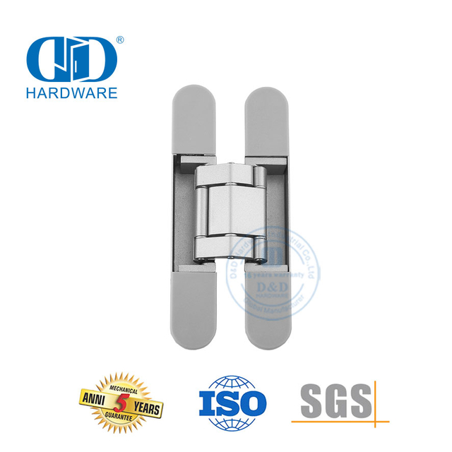 Chine usine en alliage de zinc 3D invisible dissimulé accessoires de quincaillerie architecturale charnière de porte extérieure intérieure à pivot robuste-DDCH008-G40