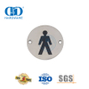 Panneau suspendu de Signature de feu en acier inoxydable, plaque de signalisation pour salle de bain et toilettes masculines, Plate-DDSP001