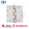 Quincaillerie de meubles Certificat UL en acier inoxydable américain Charnière de porte de gouvernement d'hôpital de fenêtre à mortaise ignifuge-DDSS002-FR-4.5X4.5X3.4mm