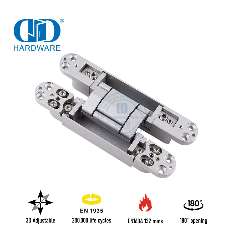 Charnière invisible 3D robuste EN1935 de haute qualité pour porte coupe-feu-DDCH008-G80