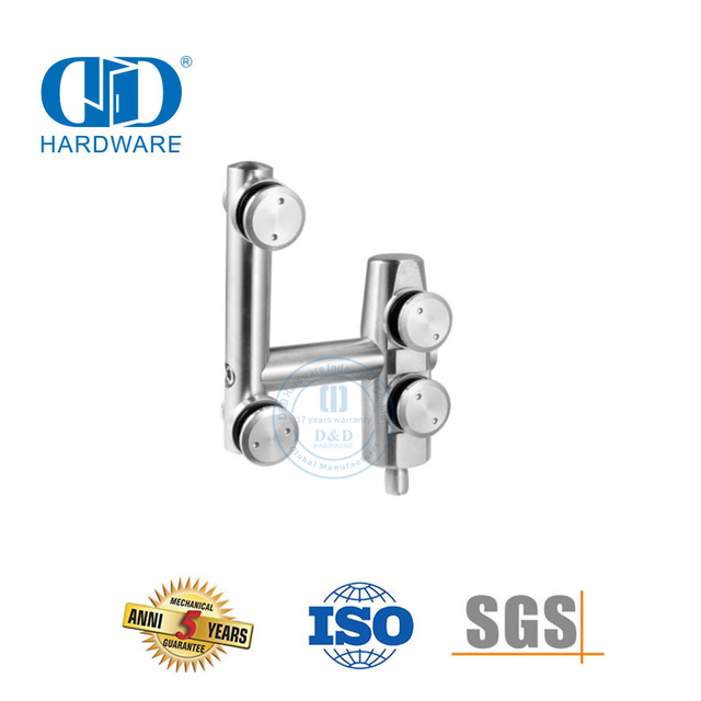 Pivot de porte en verre en acier inoxydable, accessoire de meubles, Pivot supérieur, porte coulissante, Hardware-DDGP006