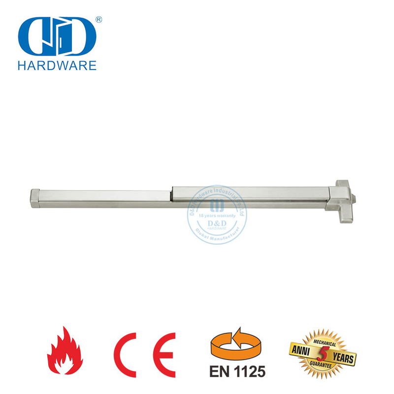 Matériel de sortie de panique de barre de poussée de sortie de poignée de levier d'acier inoxydable résistant au feu homologué CE UL pour Door-DDPD025-CE en bois