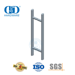 Poignée de traction de barre en T de forme ovale, quincaillerie de porte principale en acier inoxydable, verre, bois et métal, applications multiples, DDPH037