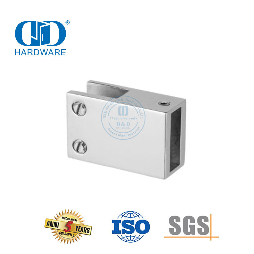 Cloisons de cabine de douche en acier inoxydable, panneau de douche en verre sans cadre, barre de Support Connector-DDSC012