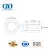 Accessoires de meubles bouton de poignée en acier inoxydable quincaillerie en verre raccord en aluminium trou traversant poignée en coupe-DDSK015