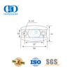 Amortisseurs de contrôle de Fission, quincaillerie pour porte coulissante en acier inoxydable, quincaillerie en verre, accessoire de meubles pour Bathroom-DDGS127