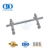 Ensemble de rails de quincaillerie de porte en acier inoxydable, quincaillerie de porte de grange robuste pour meubles Hardware-DDBD050