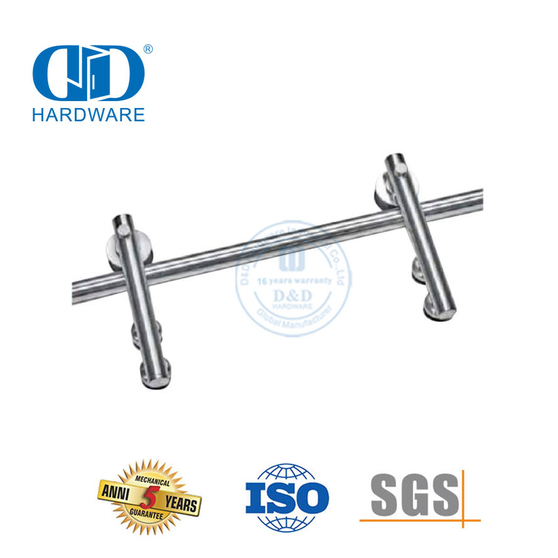 Ensemble de rails de quincaillerie de porte en acier inoxydable, quincaillerie de porte de grange robuste pour meubles Hardware-DDBD050