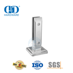 Pièces de Rai d'escalier en acier inoxydable, garde-corps en verre, raccords de balustrade, pince à robinet, pince en verre Bracket-DDHB007