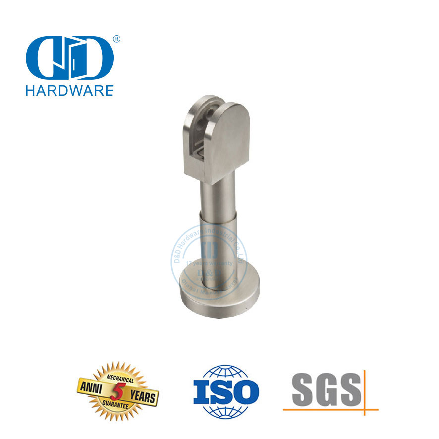 Accessoire de quincaillerie en acier inoxydable, Clip de verre de douche chromé, raccord de Patch, connecteur de verre, pince inférieure pour Restroom-DDWC004