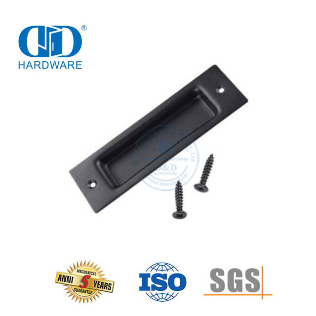 Accessoires de poignée de porte de plaque arrière en acier inoxydable, quincaillerie coulissante de grange, cuisine moderne, porte principale, poignées affleurantes de meubles-DDBD108