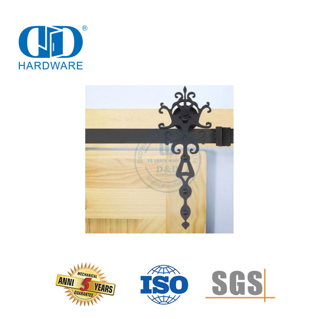 Quincaillerie de porte en bois de grange en acier inoxydable, quincaillerie de meubles, quincaillerie de porte, accessoire-DDBD016