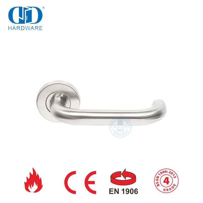 Convient pour porte métallique EN 1906 SUS 316 Poignée à levier creux-DDTH001-SSS