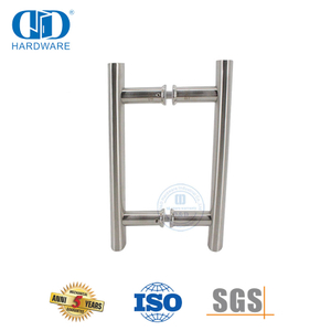 Poignée de traction en acier inoxydable en forme de H de haute qualité pour porte coulissante en verre-DDPH001-A Φ25-SSS